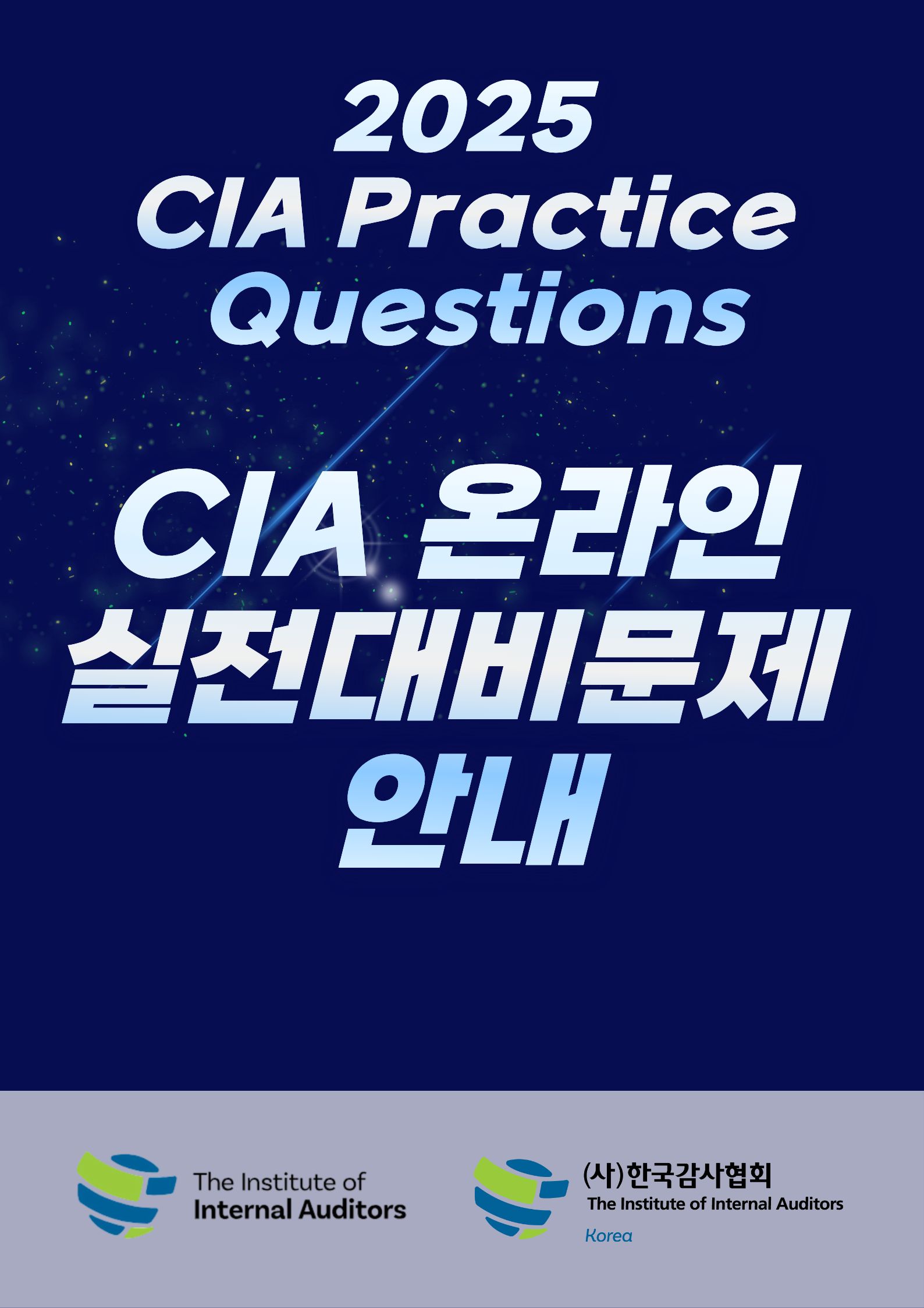 2025 온라인 CIA 실전대비 문제 안내 (*상세페이지 링크를 통해 개별구매)